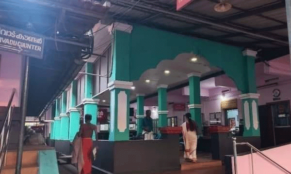 A temple in Kerala paints its walls green