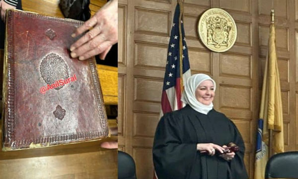 Nadia Kahf took the oath by touching the Quran; First hijab-wearing woman judge in US