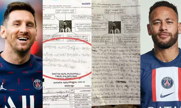 Question paper to write Messi's biography: 'I won't write, I'm a Neymar fan': Kid says exam paper goes viral