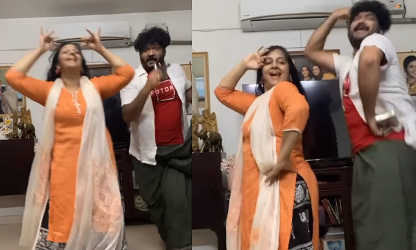 menaka-suresh-dance-chamkeela-angeelesi-song-keerthi-suresh