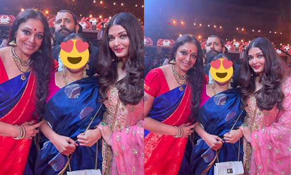 Chiyaan Vikram Photo-Bombs in Lovely Pic of Aishwarya Rai Bachchan and Shobana from Ponniyin Selvan 2 