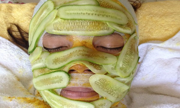 Cucumber for skin protection