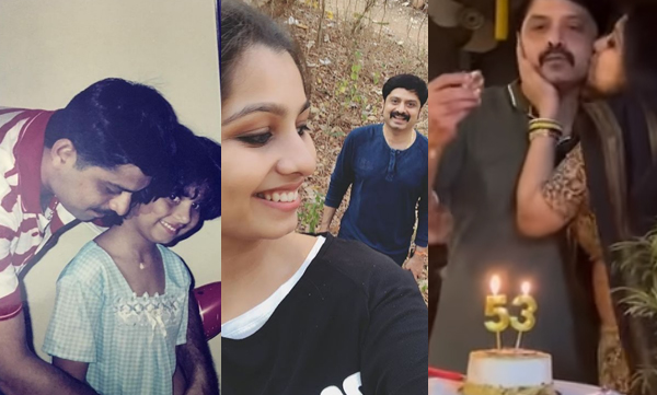 niranjana anoop-birthday wish-to-her-father