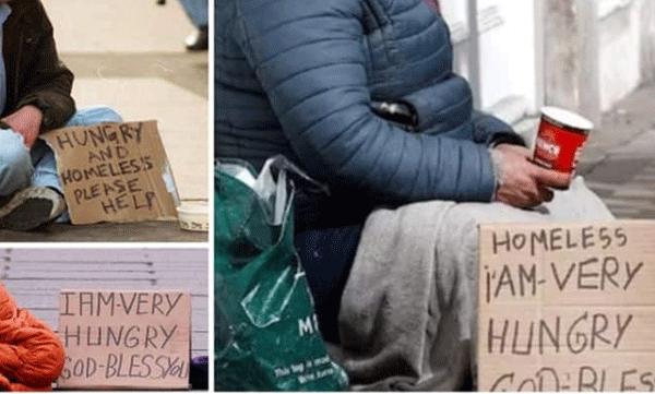 gangs of fake beggars are living in london and travelling in mercedes busted