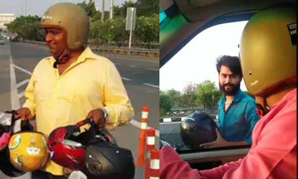 'Helmet Man of India' sold house to distribute free helmets