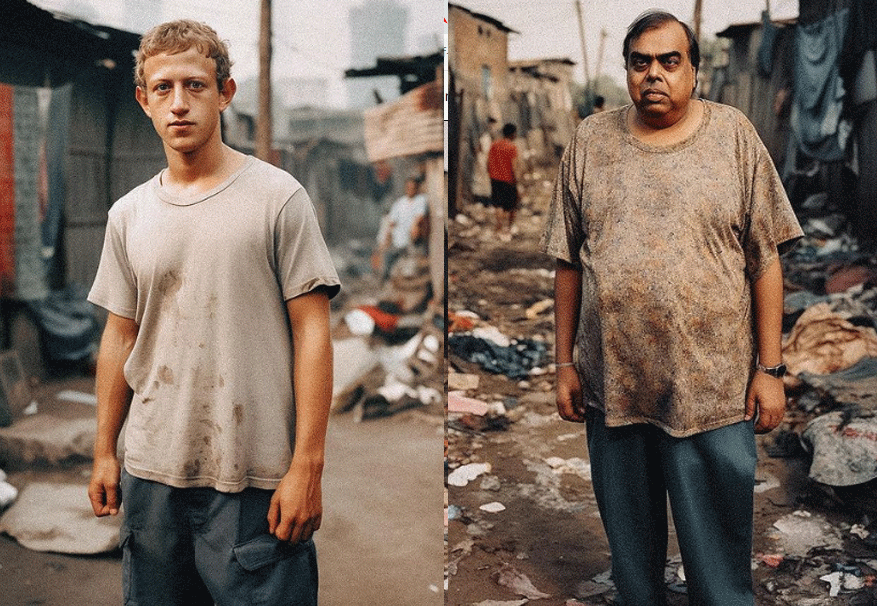 Gokul Pillai used artificial intelligence to create images of wealthy people