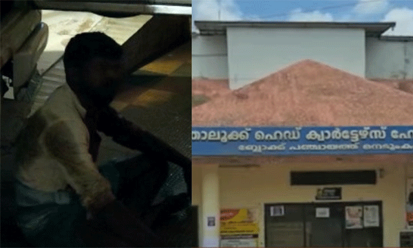 man who taken to nedumkandam taluk hospital became violent to hospital staffs