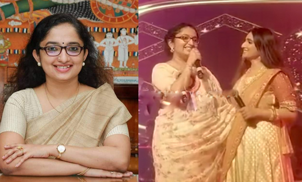 Collector Divya S Iyer sing malayalam superhit songs with singer manjari