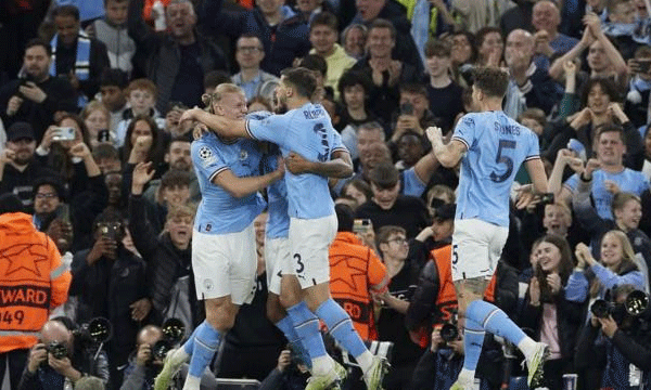 Manchester City reach the Champions League final.