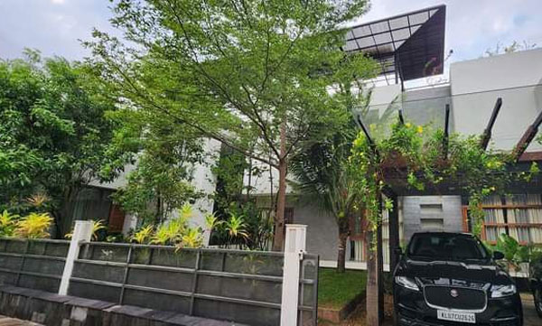 Architect Biju Balan who makes the house a garden