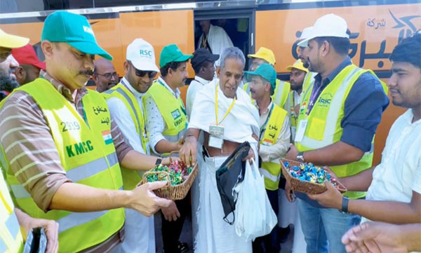 First Hajj group from Kerala in Saudi; Malayalam organizations welcomed