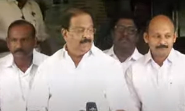 K. Sudhakaran's response on Monson mavunkal cheating case