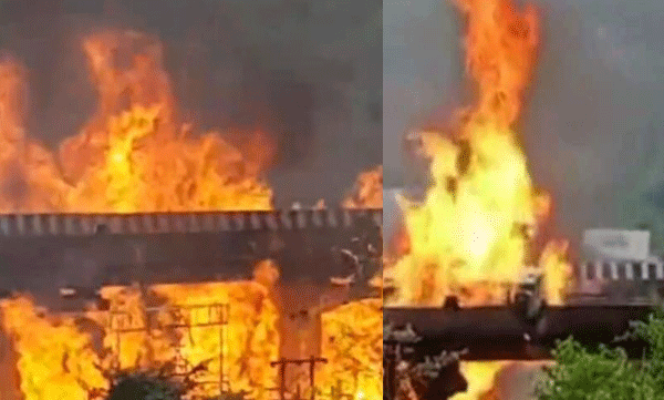 oil tanker accident at pune mumbai express way 