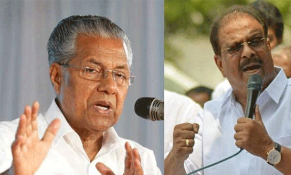 kpcc president k sudhakaran against pinarayi vijayan on tp murder accused gun smuggling case