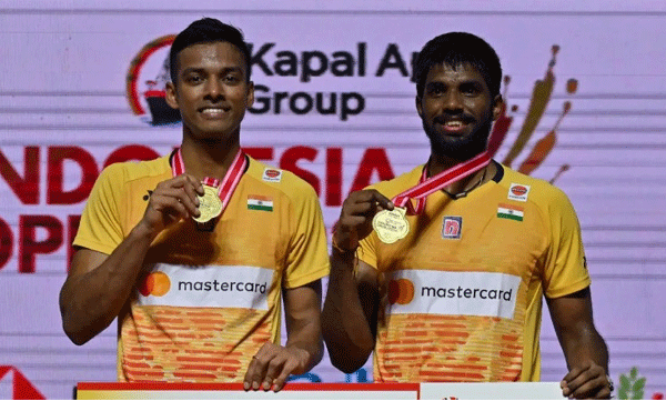 satwiksairaj rankireddy and chirag shetty win  indonesia open mens doubles