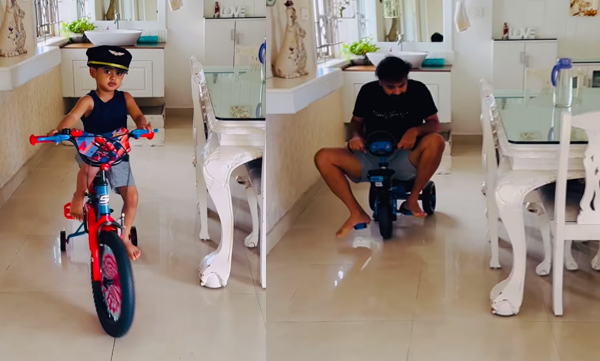 actor-kunchako-boban-share-fathers-day-special-video-with-son-izahaak-