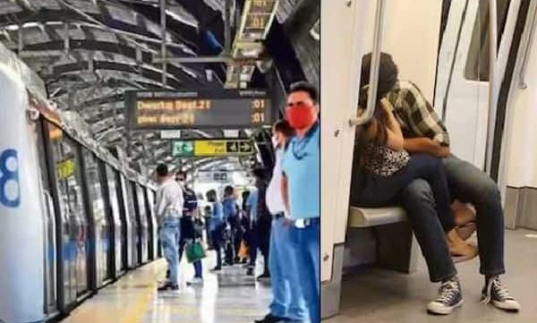 Lover and girlfriend lip-locked in Delhi Metro, Metro Atikradhar responded after the picture went viral
