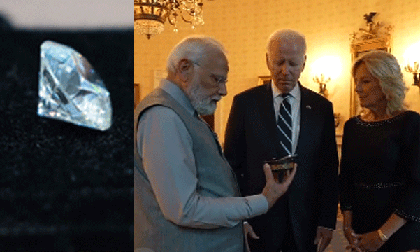 7.5-carat green diamond Modi gifted the Bidens