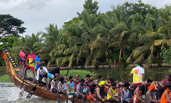 boat race kerala snake boats trials for champakkulam moolam boat race