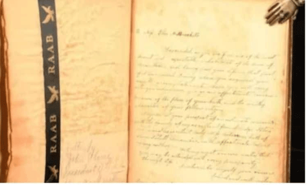 letter writtern by us president  to teeenage bride 200 years ago was sold for 32 lakh rupees