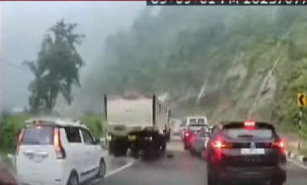 Giant Boulders Crush Cars After Landslide In Nagaland 