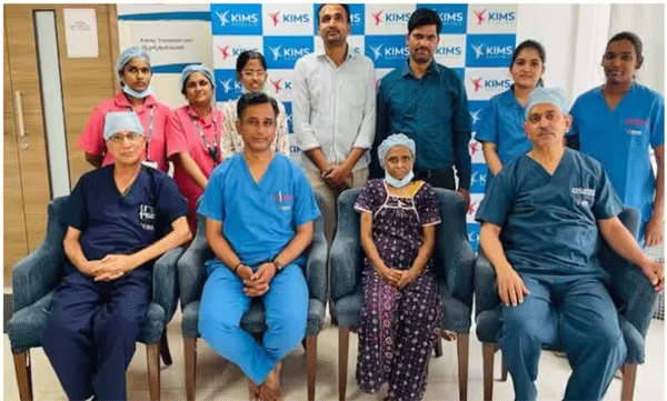 rare surgery 14 month old infants kidney transplanted into 58 year old woman