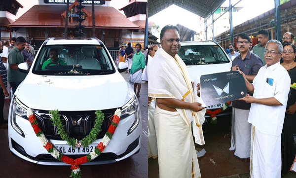 mahindra-donates-new-xuv700-suv-worth-rs-29-lakh-to-guruvayur-temple