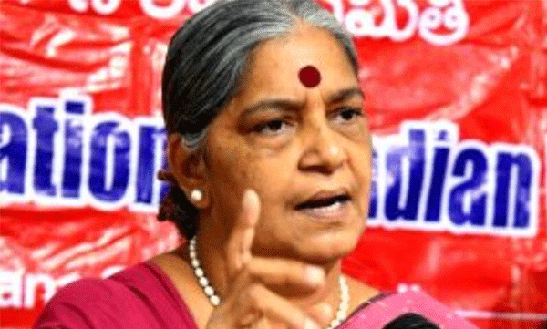 sedition case against annie raja on manipur  emarks