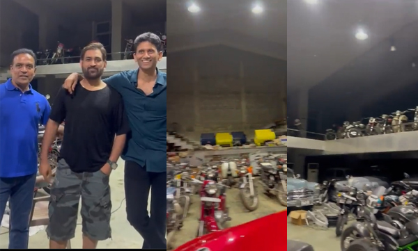 Venkidesh Prasad shares the video glimpse of M S Dhoni's collection of bikes and cars in his Ranchi house