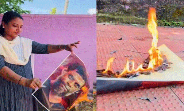 bindhu chandran burned actor vinayakan photo 