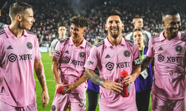 messi debut in america