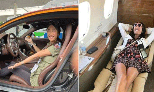 woman with luxury cars and private jet says she is not satisfied