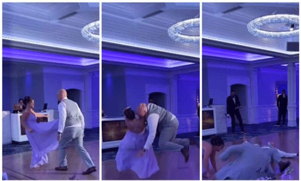 Bride kicks groom's stomach at wedding venue: Shocking video goes viral