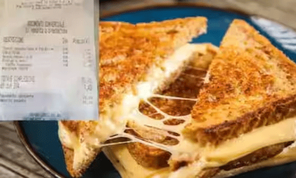 slicing sandwich in half bar pace in italy charges 180 extra