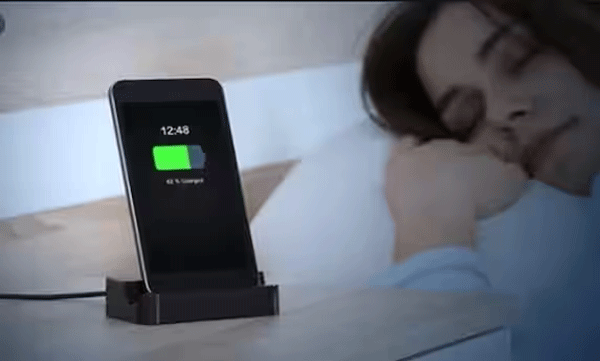 apple warns iphone users about sleeping next to their phone while it charges