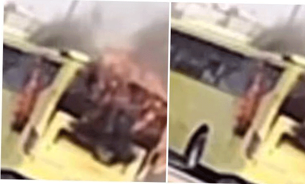 സൗദി അറേബ്യയിലെ അല്‍ഹസയില്‍ ഓടിക്കൊണ്ടിരുന്ന സ്‌കൂള്‍ ബസിന് തീപിടിച്ചു