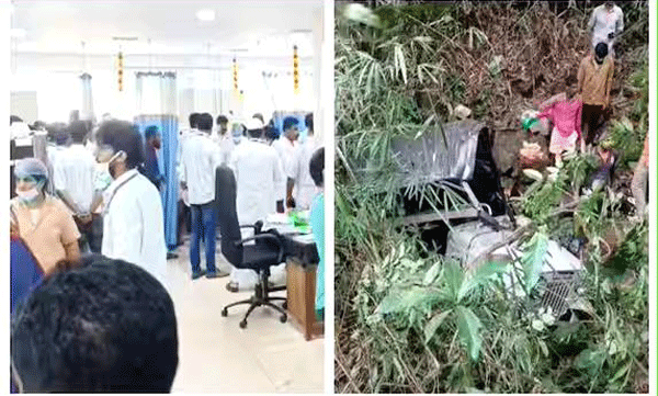 nine people died when the jeep overturned in depth condition of  people is critical tahlappuzha
