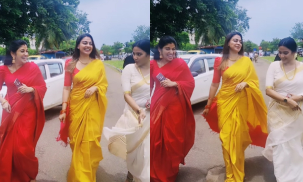 Anusree, Aditi Ravi and Shivada looks beautiful in Saree, video trending