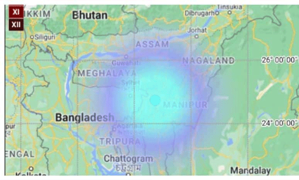 earthquake of magnitude 4 4 hits tripura joy