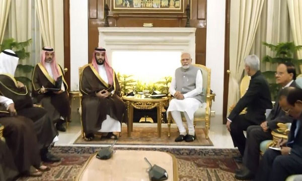 PM Modi, Saudi Crown Prince hold bilateral talks