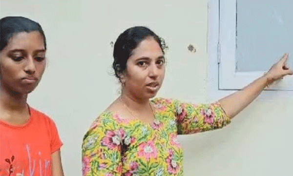 bullet penetrated the house during police training in kottayam