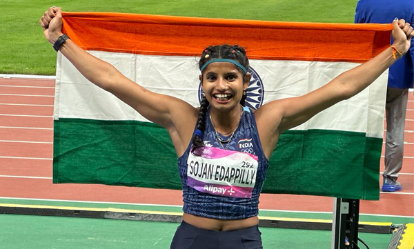 asian games 2023 ancy sojan bags long jump silver