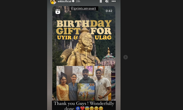 nayanthara-and-vignesh-shivan-received-hand-painted-portraits-of-uyir-and-ulag