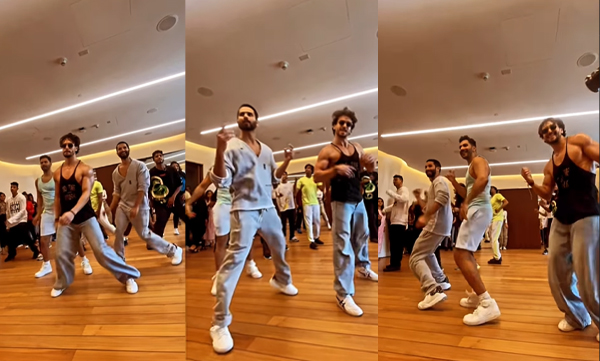 Varun Dhawan and Shahid Kapoor dance with Tiger Shroff on his latest track, video trending 