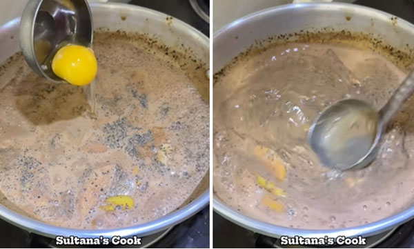 A tea with apple and egg: Netizens are amazed