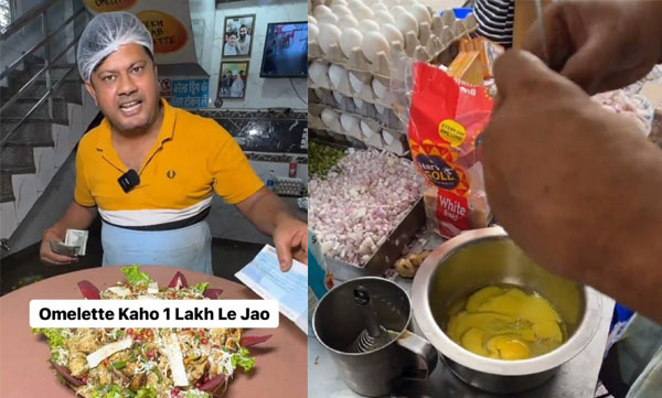 If you finish eating this omelette within half an hour, one lakh rupees is guaranteed; especially when this...