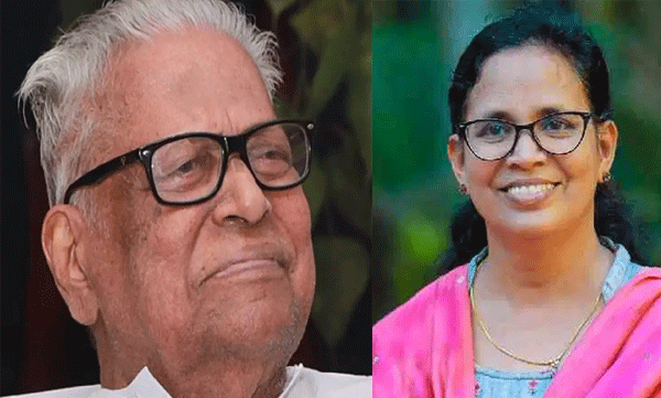 k k rema mla birthday wishes to v s achuthanandan