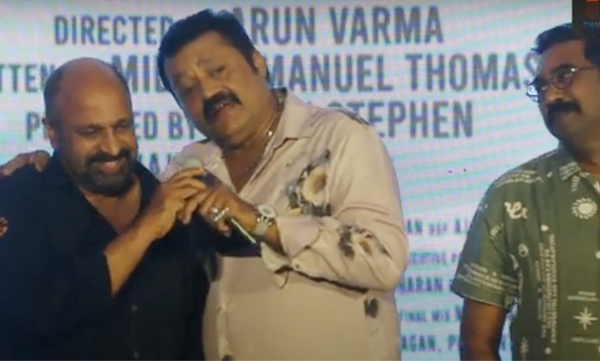Sidhique talks about sureshgopi in garudan movie promotion