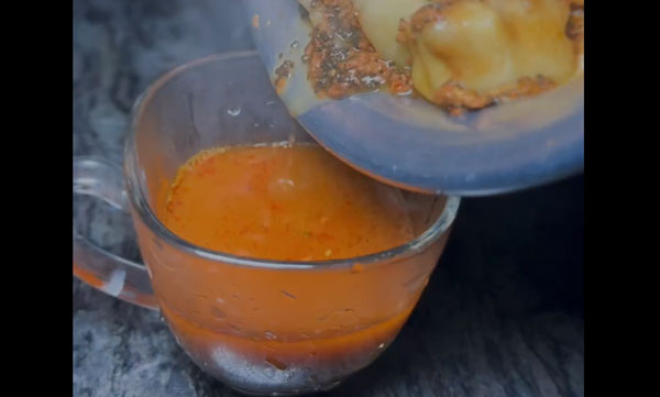 
This is not just tea.. a special tea with momos