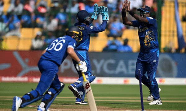 world cup 2023 sri lanka bowl england out for 156